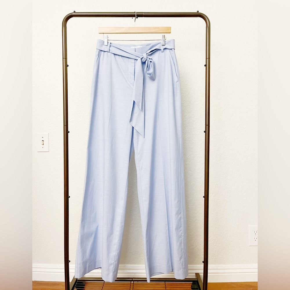 Nordstrom 1901 Blue Chambray Wide Leg Pants